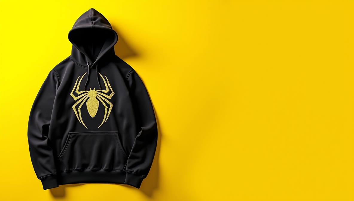 Yellow Spider Hoodies Banner