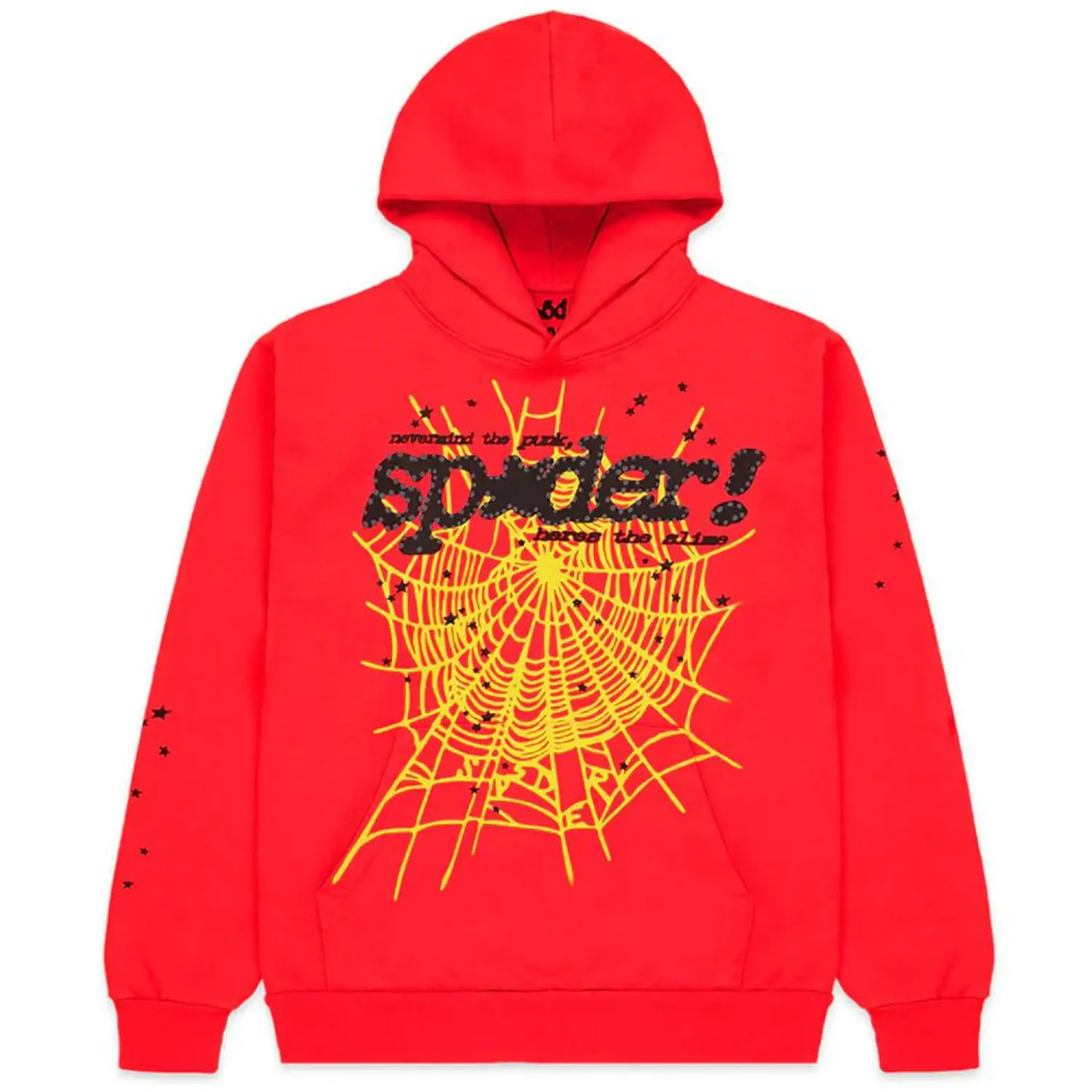red and yellow spider hoodie
