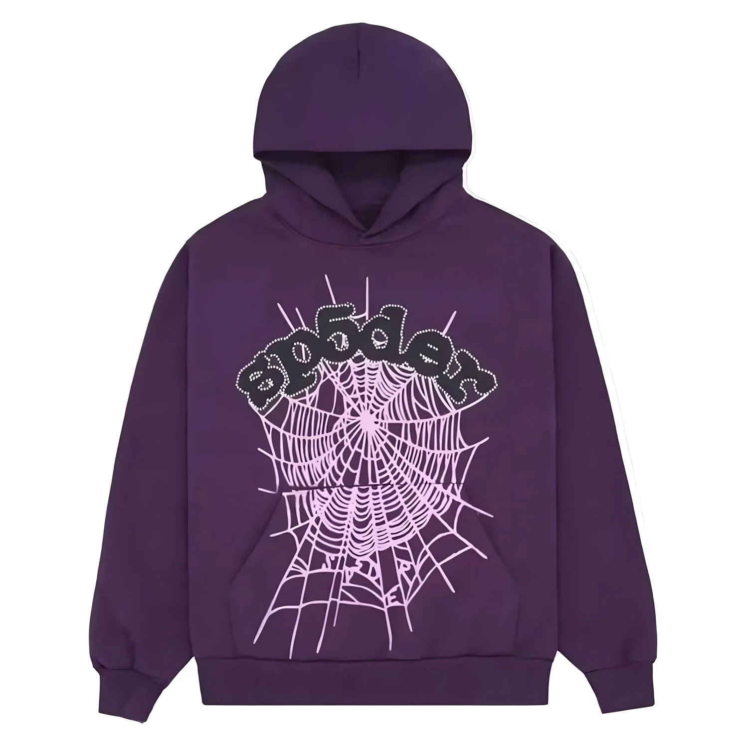 purple and yellow spider hoodie